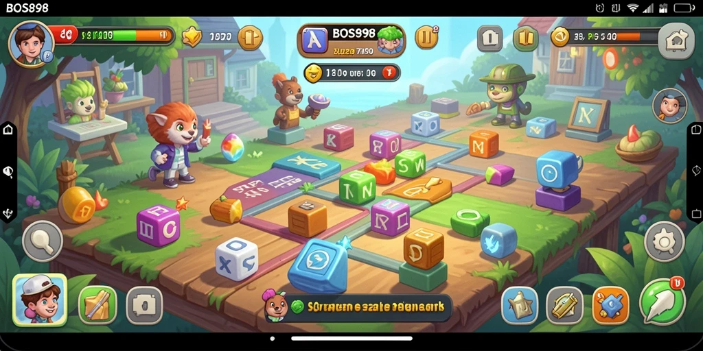 Tampilan gameplay <strong>BOS898</strong> yang mengasyikkan dan penuh warna.