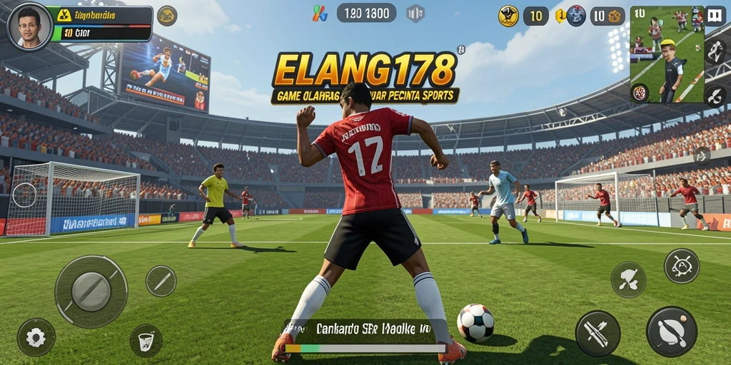 Screenshot gameplay ELANG178 menunjukkan aksi menegangkan di lapangan.