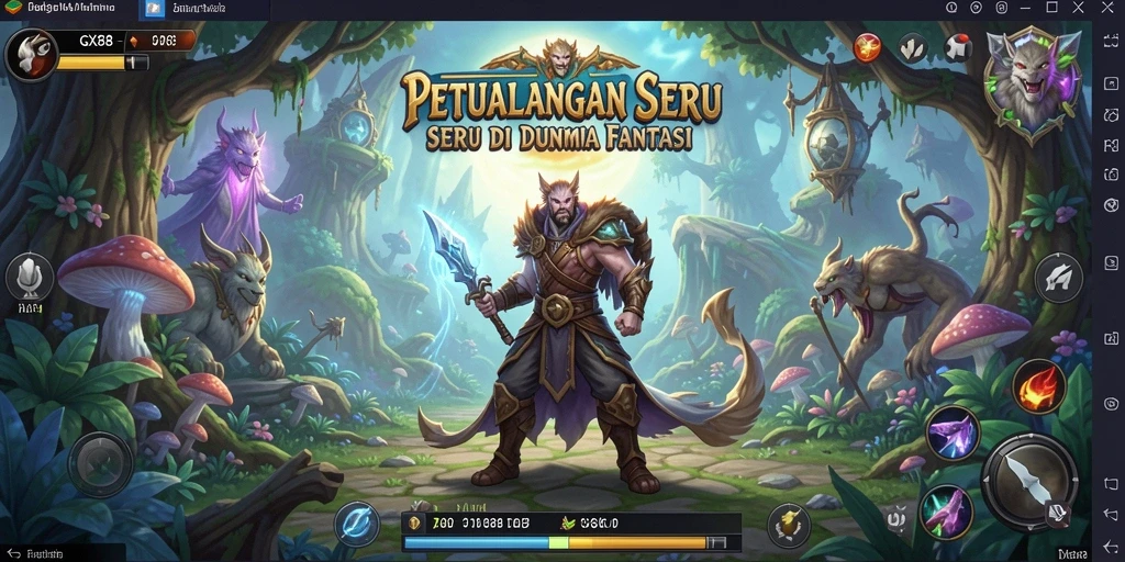Tampilan gameplay petualangan menegangkan dari GX88.