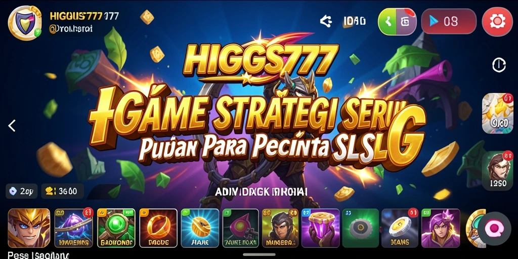 Tampilan gameplay seru dari HIGGS777 dalam aksi strategi.