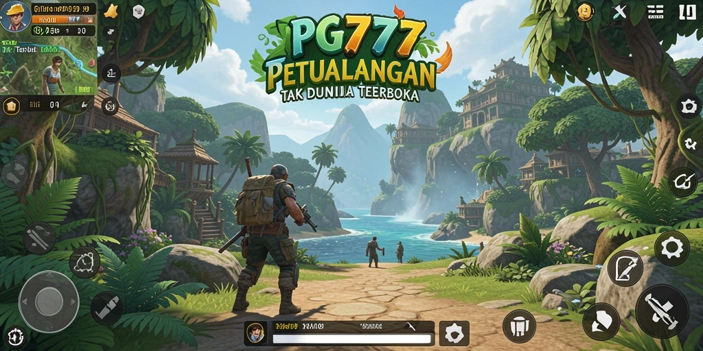 Tampilan gameplay PG777 yang menampilkan aksi petualangan Open World.